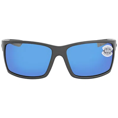 Costa Del Mar Reefton Blue Mirror Polarized Glass Men's Sunglasses Rft 98 Obmglp 64