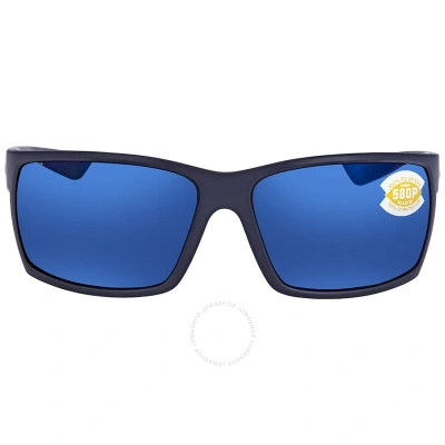 Costa Del Mar Reefton Blue Mirror Polarized Polycarbonate Men's Sunglasses Rft 75 Obmp 64