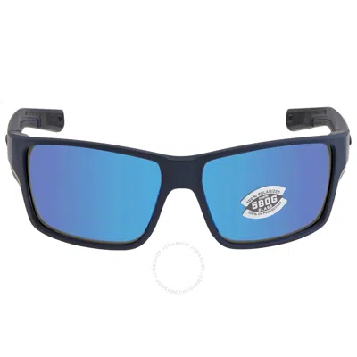 Costa Del Mar Reefton Pro Blue Mirror Polarized Glass Men's Sunglasses 6s9080 908011 63