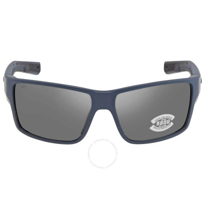 Costa Del Mar Reefton Pro Grey Polarized Glass Men's Sunglasses 6s9080 908012 63 In Blue / Grey