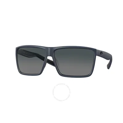 Costa Del Mar Rincon Grey Gradient Polarized Glass Men's Sunglasses 6s9018 901840 63 In Blue / Gray / Grey