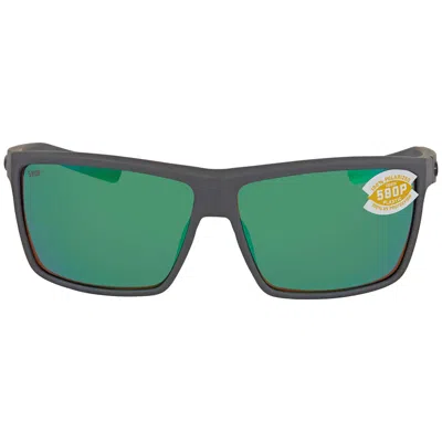COSTA DEL MAR RINCONCITO GREEN MIRROR POLARIZED POLYCARBONATE MEN'S SUNGLASSES RIC 98 OGMP 60