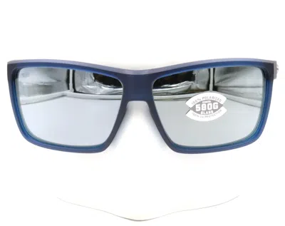 Pre-owned Costa Del Mar Rinconcito Matte Blue Gray/silver 580g Sunglasses 06s9016 90162060 In Gray / Silver