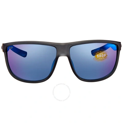 Costa Del Mar Rincondo Blue Mirror Polarized Polycarbonate Men's Sunglasses 6s9010 901005 61 In Matte Smoke Crystal