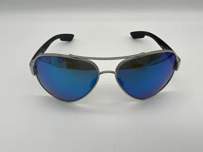 Pre-owned Costa Del Mar South Point Polarized Sunglasses Palladium/blue Mirror Glass