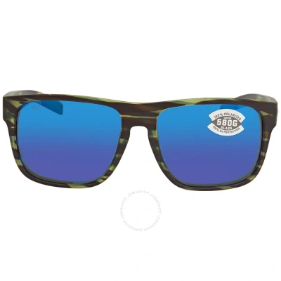 Costa Del Mar Spearo Xl Blue Mirror Polarized Glass Men's Sunglasses 6s9013 901308 59