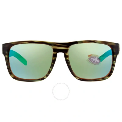 Costa Del Mar Spearo Xl Green Mirror Polarized Glass Men's Sunglasses 6s9013 901307 59