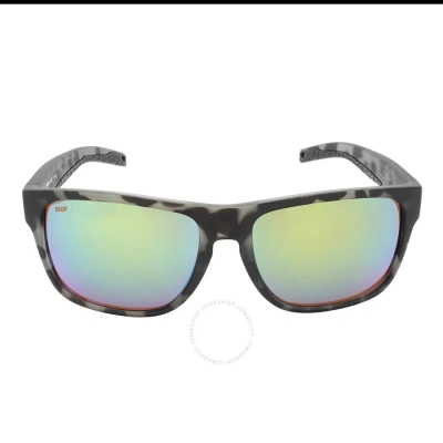 Costa Del Mar Spearo Xl Green Mirror Rectangular Men's Sunglasses 6s9013 901313 59
