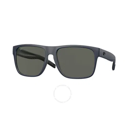 Costa Del Mar Spearo Xl Grey Polarized Glass Square Men's Sunglasses 6s9013 901315 59 In Black