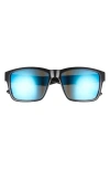 Costa Del Mar Square Polarized Sunglasses In Black/blue Mirror