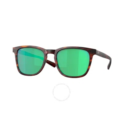 Costa Del Mar Sullivan Green Mirror Polarized Glass Square Unisex Sunglasses 6s2002 200206 52