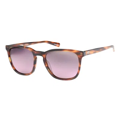 Costa Del Mar Sullivan Rose Gradient Polarized Glass Square Unisex Sunglasses 6s2002 200219 53