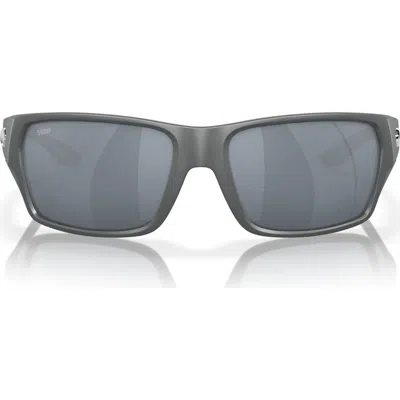 Costa Del Mar Tailfin 57mm Polarized Rectangular Sunglasses