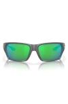 Costa Del Mar Tailfin 60mm Polarized Rectangular Sunglasses