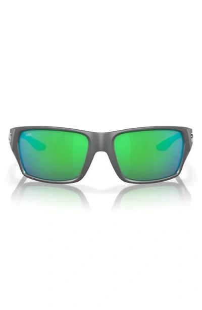 Costa Del Mar Tailfin 60mm Polarized Rectangular Sunglasses