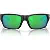 Costa Del Mar Tailfin 60mm Polarized Sunglasses In Black/green Mirror