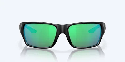 Costa Del Mar Tailfin Matte Sunglasses In Green Mirror 580g In Multi