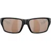 Costa Del Mar Tailfin Sunglasses In Black Copper Silver Mirror In Multi