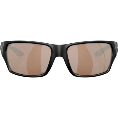 Costa Del Mar Tailfin Sunglasses In Black Copper Silver Mirror In Multi