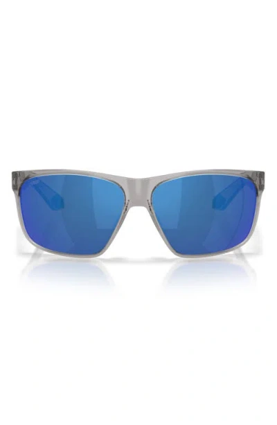 Costa Del Mar Trades 60mm Polarized Square Sunglasses In Blue