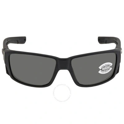 Costa Del Mar Tuna Alley Pro Grey Polarized Glass Men's Sunglasses 6s9105 910505 60 In Black / Grey