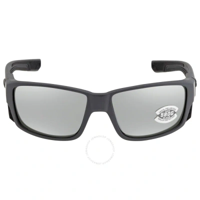 Costa Del Mar Tuna Alley Pro Grey Silver Mirror Polarized Glass Men's Sunglasses 6s9105 910509 60 In Grey / Silver