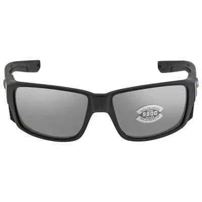 Pre-owned Costa Del Mar Tuna Alley Pro Grey Silver Mirror Polarized Glass Men's Sunglasses In Gray