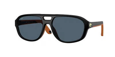 Costa Del Mar Unisex 55 Mm Matte Black Sunglasses