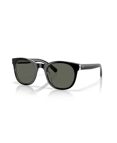 Costa Del Mar Unisex Middles Polarized Sunglasses, 6s2018 In Black