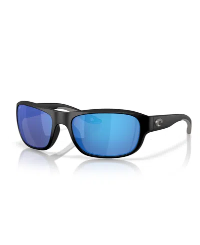 Costa Del Mar Unisex Polarized Sunglasses, Clipperton 6s9119 In Matte Black