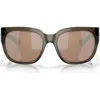Costa Del Mar Waterwoman 55mm Polarized Pillow Sunglasses In Brown
