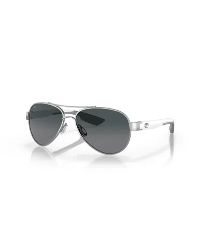 Costa Del Mar Women's Loreto Polarized Sunglasses, 6s4006 In Silver