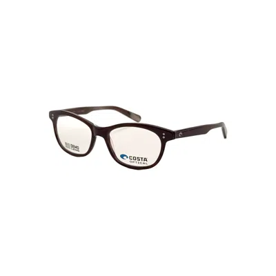 Costa Del Mar Women's Mariana Trench 110 48 Mm Maroon Horn Opticals In Multi