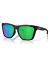 Costa Del Mar Panga Ii Green Mirror Polarized Polycarbonate Square Ladies Sunglasses 6s9122 912210 5 In Matte Black