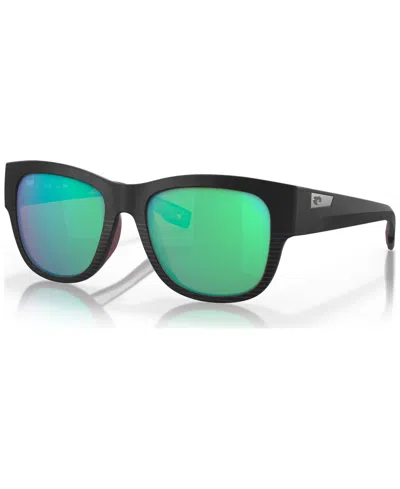 Costa Del Mar Women's Polarized Sunglasses, 6s9084 Caleta In Net Black