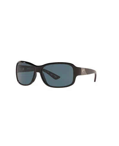 Costa Del Mar Women's Polarized Sunglasses, Inlet 6s9042 In Black