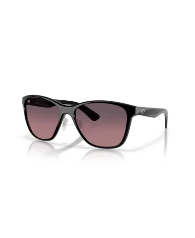 Costa Del Mar Women's Polarized Sunglasses, Luna Nueva 6s9127 In Brown