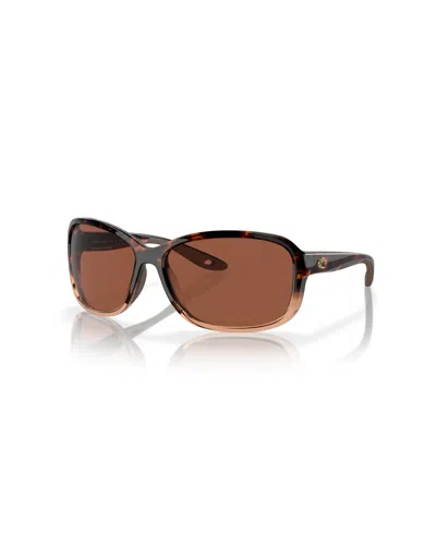 Costa Del Mar Women's Seadrift Polarized Sunglasses, 6s9114 In Brown