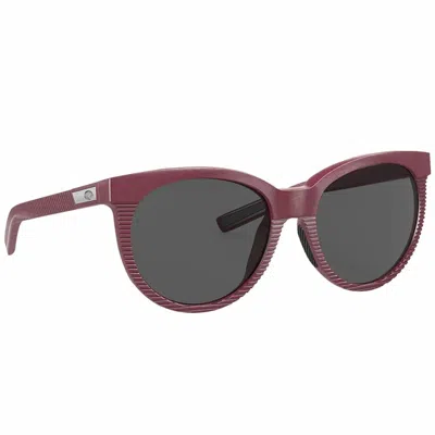 Costa Del Mar Women's Victoria Oval Sunglasses In Net Plum/gray In Pink
