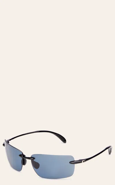 Costa Gulf Shore Gray Shiny Black Sunglasses