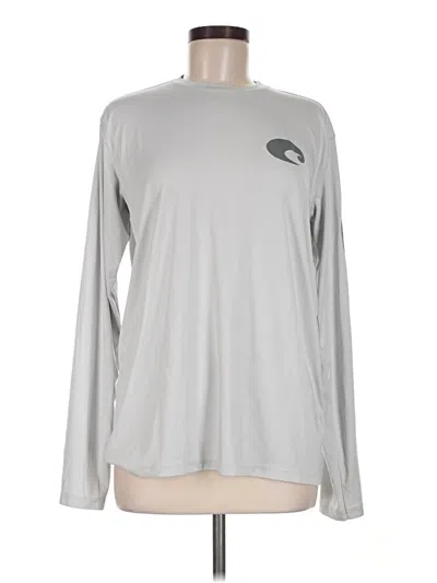 Pre-owned Costa Long Sleeve T-shirt In Silver