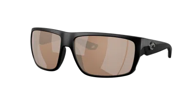 Costa Man Sunglass 6s9129 Fly Line In Copper Silver Mirror