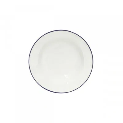 Costa Nova Beja Soup/pasta Plate In White,blue
