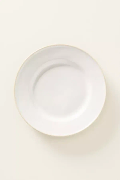 Costa Nova Beja Stoneware Dessert Plates, Set Of 4 In White