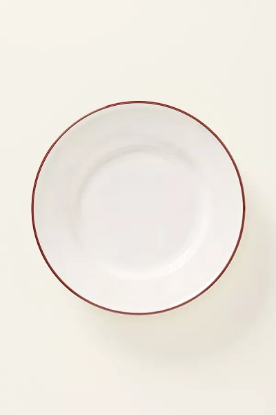 Costa Nova Beja Stoneware Dessert Plates, Set Of 4 In White