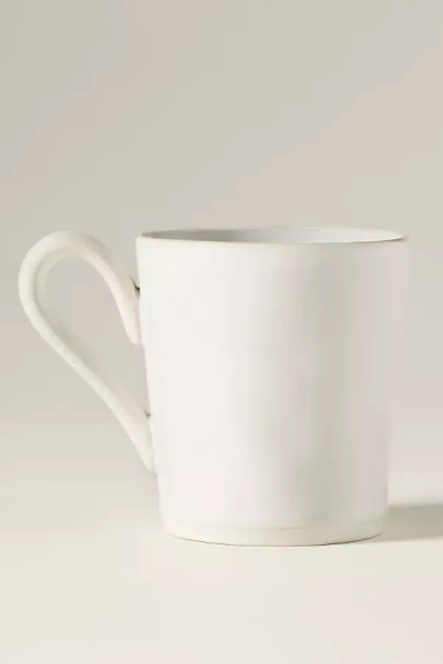 Costa Nova Beja Stoneware Mugs, Set Of 4 In White