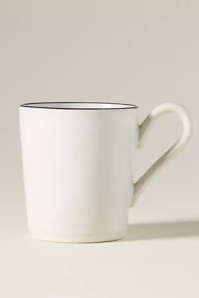 Costa Nova Beja Stoneware Mugs, Set Of 4 In White