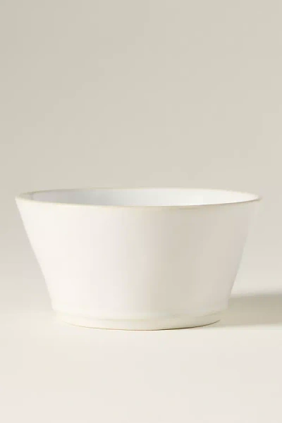Costa Nova Beja Stoneware Soup/cereal Bowls, Set Of 4 In White