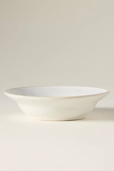 Costa Nova Beja Stoneware Soup/pasta Plate, Set Of 4 In White