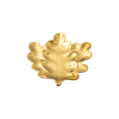 Costa Nova Botânica Handmade Stoneware Decorative Plate 1 In Gold